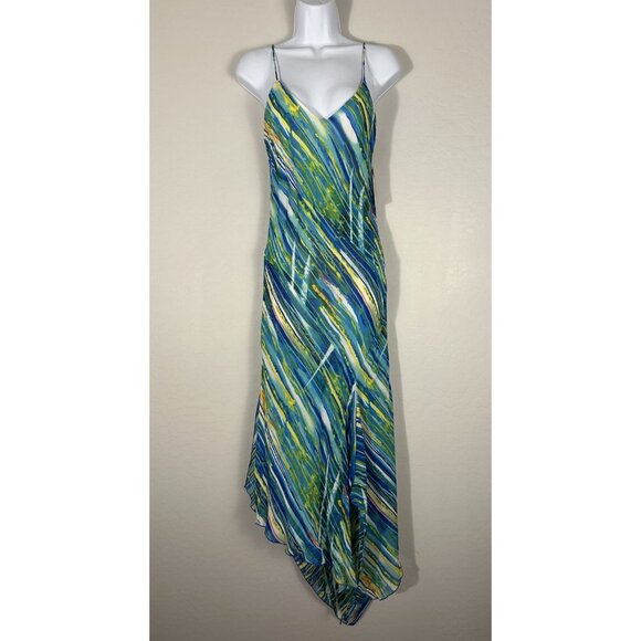 NWT Alberto Makali Dress Womens 6 Maxi 90's Y2K Whimsigoth Quiet Luxury Vintage - Picture 2 of 12